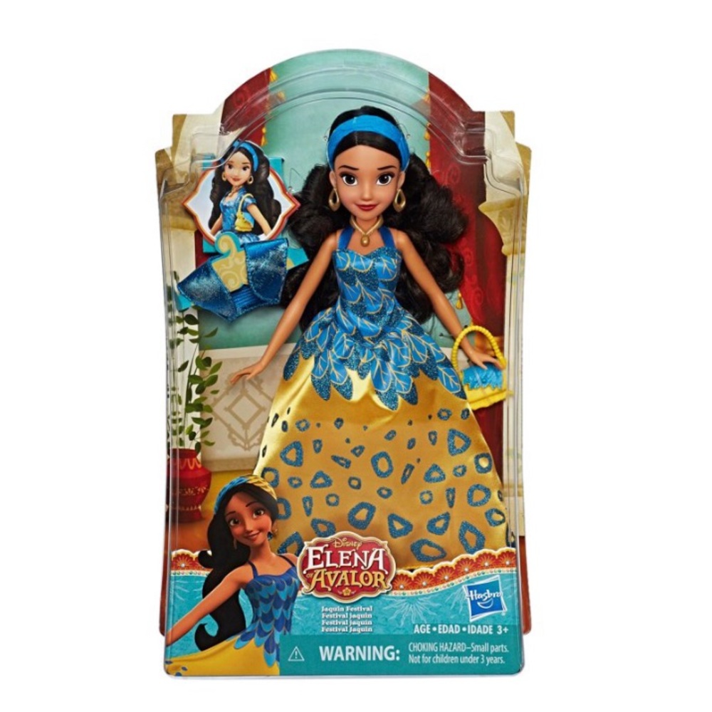 DISNEY ELENA OF AVALOR JAQUIN FESTIVAL DRESS FASHION DOLL HASBRO NEW IN BOX